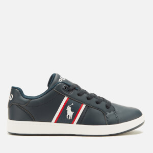 Polo Ralph Lauren Kids' Quigley Side Stripe Logo Trainers - Navy/Red/White