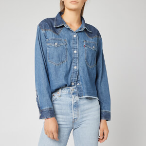 Levi's Women's Mirella Raw Edge Western Shirt - Happy Together