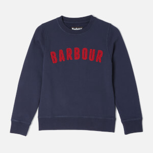 Barbour Boy's Prep Logo Crew Sweatshirt - Navy