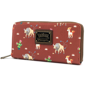 Loungefly Pokemon Tauros Western Style Zip Around Wallet
