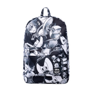 Disney Loungefly Kingdom Hearts Black & Grey Nylon Backpack