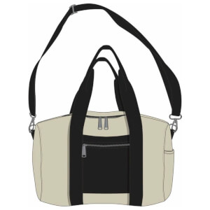 Loungefly Disney Mickey Mouse Taupe Embroidered Duffle Bag