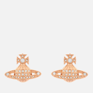 Vivienne Westwood Women's Minnie Bas Relief Earrings - Pink Gold Crystal