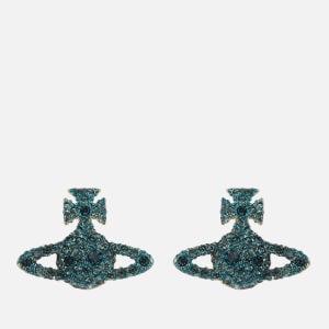 westwood vivienne bas relief stud montana grace earrings gold accessories