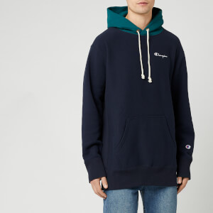 Champion Men's Colour Block Hoody - Navy