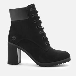 Timberland Women's Allington 6 Inch Lace up Boots - Black Nubuck