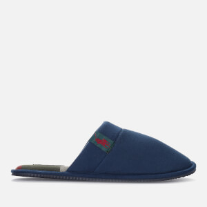 Polo Ralph Lauren Men's Summit Scuff Tartan Lined Slippers - Navy/Red