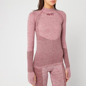 Reebok X Victoria Beckham Women's Seamless Tex Long Sleeve Top - Burgundy
