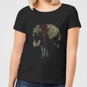 Marvel Camo Skull Women's T-Shirt - Black