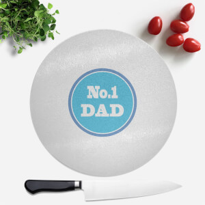 No. 1 Dad Round Chopping Board