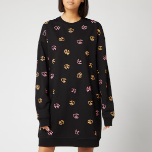 McQ Alexander McQueen Women's Slouchy Sweat Dress - Darkest Black