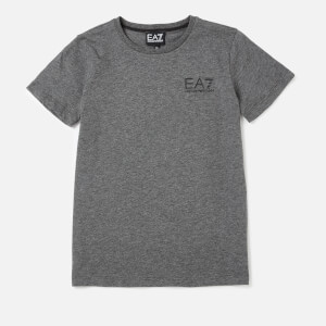 Emporio Armarni EA7 Boys' Train Core ID Short Sleeve T-Shirt - Dark Grey Melange