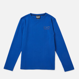 Emporio Armarni EA7 Boys' Train Core ID Long Sleeve T-Shirt - Mazarine Blue