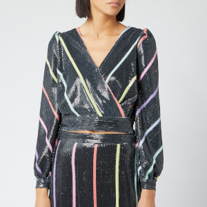 Olivia Rubin Women's Kendall Top - Black Thin Stripe