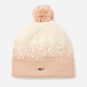 Tommy Hilfiger Women's Pom Pom Degrade Flag Beanie - Birch/Pink Sand