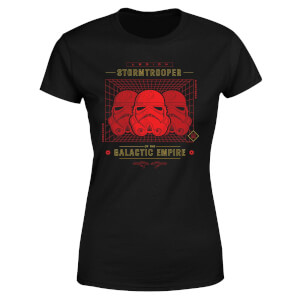 T-Shirt Star Wars Stormtrooper Legion Grid - Femme - Noir