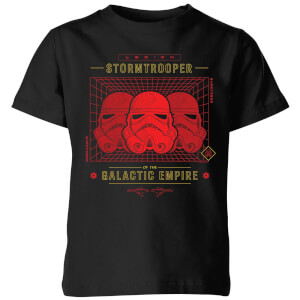 T-Shirt Star Wars Stormtrooper Legion Grid - Enfant - Noir