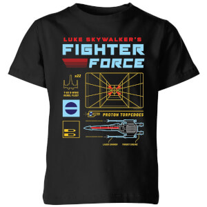 T-Shirt Star Wars Fighter Force - Enfant - Noir