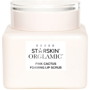 STARSKIN Orglamic Pink Cactus Foaming Lip Scrub Exfoliate and Smooth 0.51 fl. oz