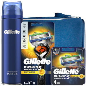 Gillette Fusion5 Proglide Power Shaving Kit with Wash Bag