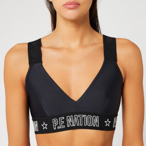P.E Nation Women's Motion Strike Sports Bra - Black