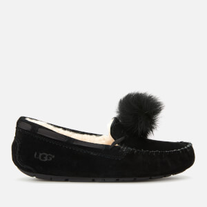 UGG Women's Dakota Pom Pom Moccasin Slippers - Black