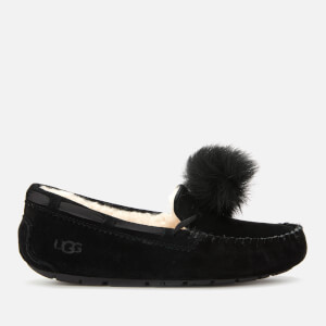 UGG Women's Dakota Pom Pom Moccasin Slippers - Black