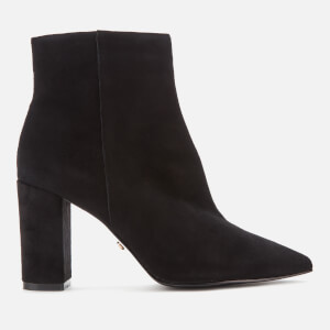 Dune Women's Otilia Suede Heeled Ankle Boots - Black
