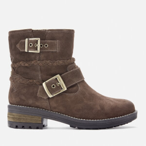 Superdry Women's Hurbis Biker Boots - Dark Brown