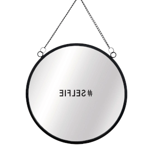 #Selfie Round Mirror & Vinyl Sticker