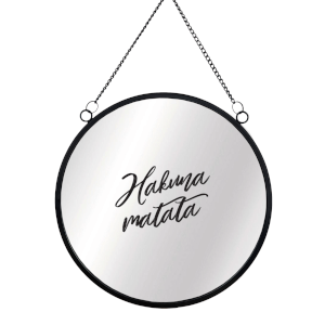 Hakuna Matata Round Mirror & Vinyl Sticker
