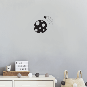 Polka Dot Planet Wall Art Vinyl