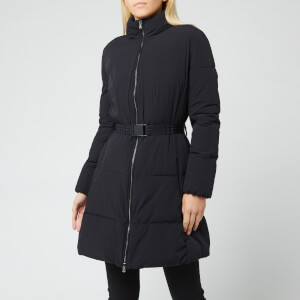 Emporio Armani Women's Padded Belt Coat - Black