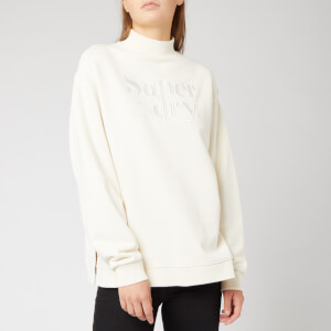 Superdry Women's Ana High Neck Crew Sweatshirt - Soft White