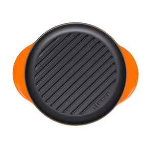 Le Creuset Signature Cast Iron Round Grill - 25cm - Volcanic