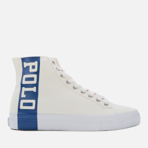 Polo Sport Ralph Lauren Men's Solomon II Polo Hi Top Trainers - Chick Cream/Newport Navy