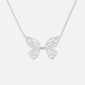 Olivia Burton Women's Butterfly Wing Necklace - Silver