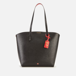 Lulu Guinness Women's Grainy Leather Agnes Tote Bag - Black