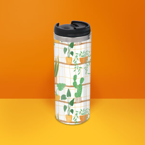 Botanical Pattern Stainless Steel Travel Mug