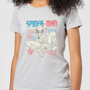 Spider-Man Far From Home Distressed Passport Women's T-Shirt - Grey