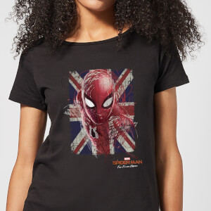 Spider-Man Far From Home British Flag Women's T-Shirt - Black