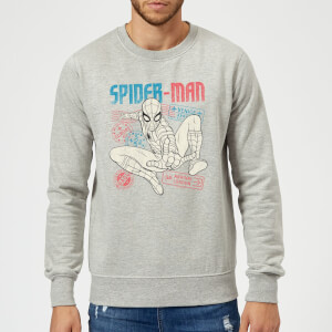 Spider-Man Far From Home Distressed Passport Sweatshirt - Grey