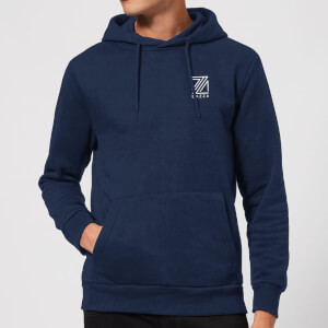 Dazza Pocket Text Hoodie - Navy