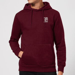 Dazza Pocket Text Hoodie - Burgundy