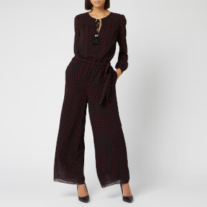 MICHAEL MICHAEL KORS Women's Mod Dot Jumpsuit - Black/Dark Brandy
