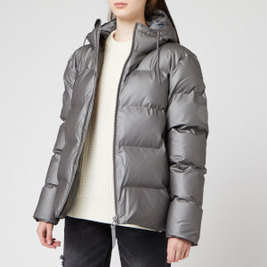 RAINS Women's Puffer Jacket - Metallic Charcoal