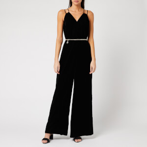 Ted Baker Women's Nellieh Wide Leg Velvet Jumpsuit - Black