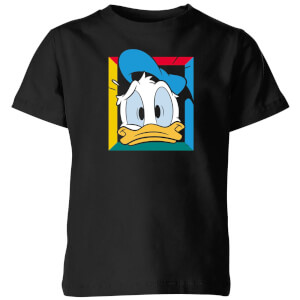 Disney Donald Face Kids' T-Shirt - Black