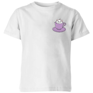Disney Aristocats Marie Teacup Kids' T-Shirt - White