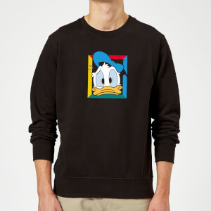 Disney Donald Face Sweatshirt - Black
